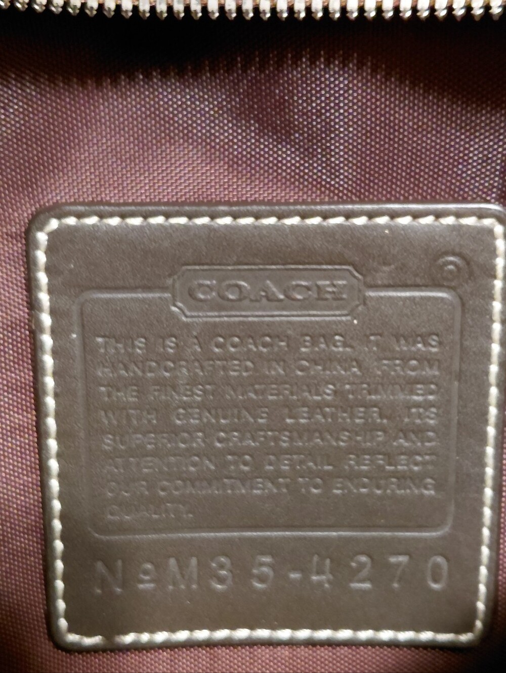 Coach Vintage Signature International Unisex Travel Crossbody Bag # 4270 - Picture 10 of 15